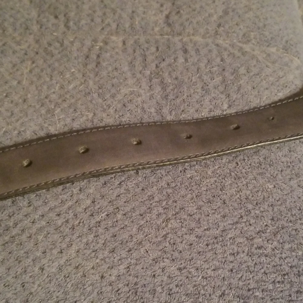 Jaeger vintage black leather belt
